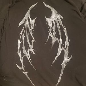 Y2K angel wings upcycled jacket